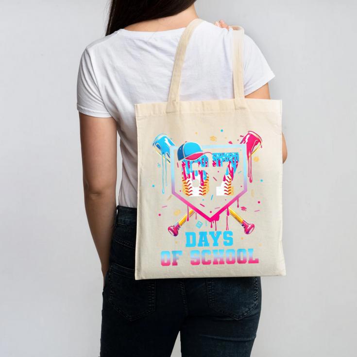 67 Days Of School 67th Day Baseball Meme Men Boys Kids Canvas Tote Bag
