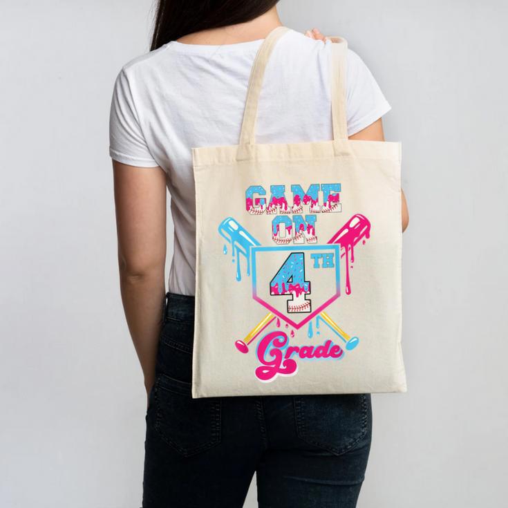 Back To School Game On Fourth Grade Baseball First Day Boys Canvas Tote Bag