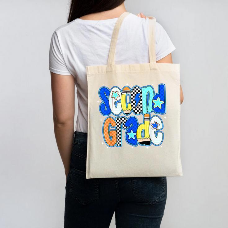 Back To School Hello Second Grade Team 2nd Grade Boy Girl Canvas Tote Bag