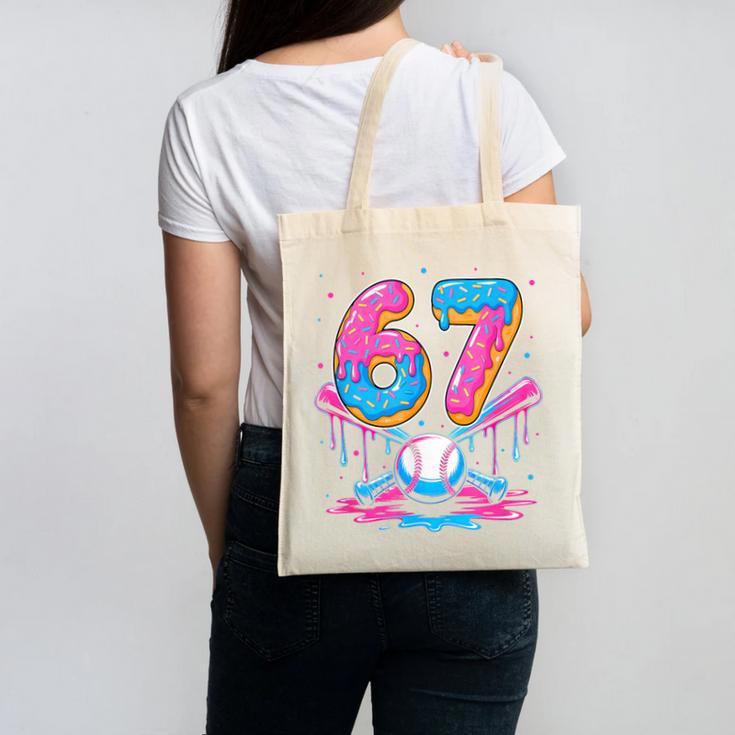 Baseball Drip Number 67 Player 67Th Birthday Baseball Meme Canvas Tote Bag