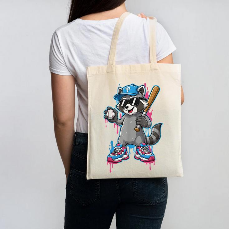 Baseball Ice Cream Drip For Boys And Girls Batter Game Day Canvas Tote Bag