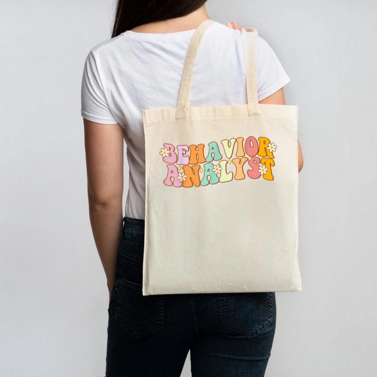 Behavior Analyst Fun Back To School Appreciation Canvas Tote Bag