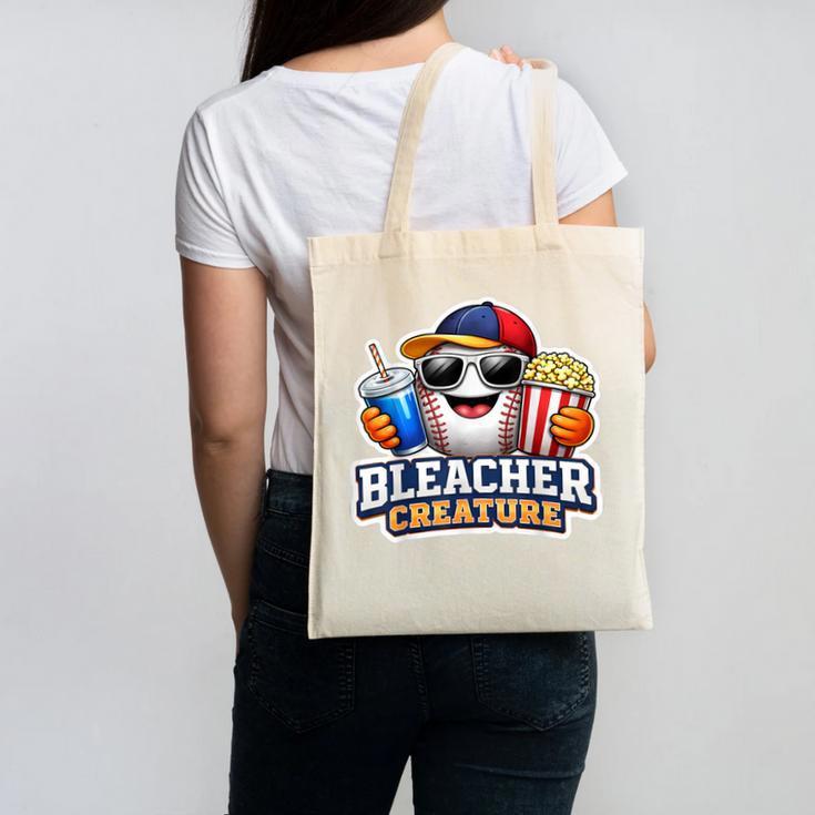 Bleacher Creature Baseball Fan Supporter Game Day Ball Canvas Tote Bag
