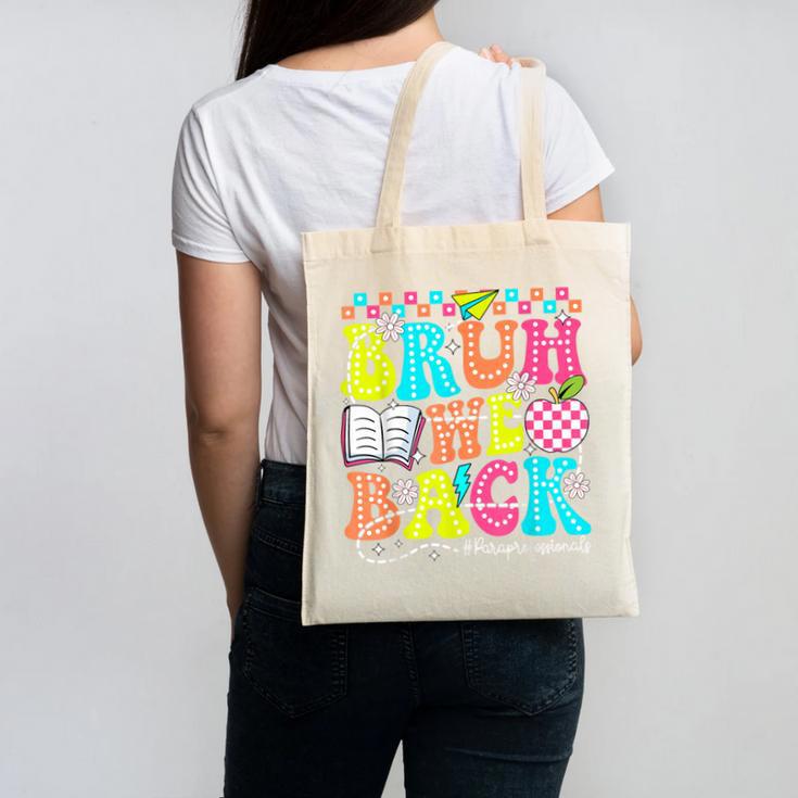 Bruh We Back Paraprofessional Back To School Canvas Tote Bag