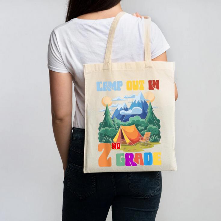 Camp Out In 2nd Grade Back To School For Camping Lover Canvas Tote Bag