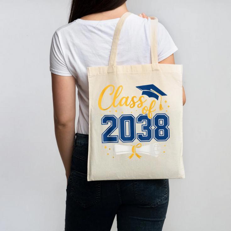 Class Of 2038 Grow With Me Kindergarten Back To School Canvas Tote Bag