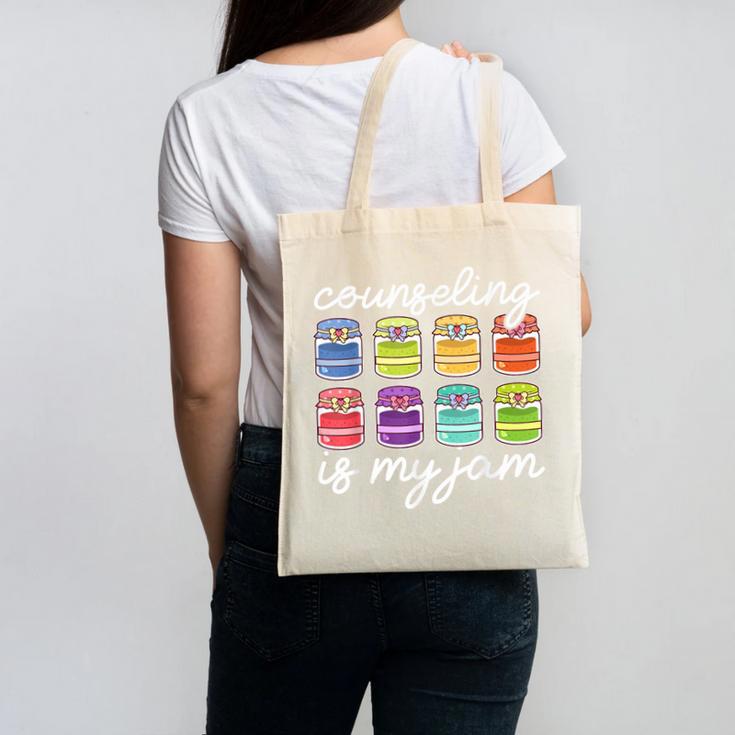 Counseling Is My Jam School Counselor Back To School Canvas Tote Bag