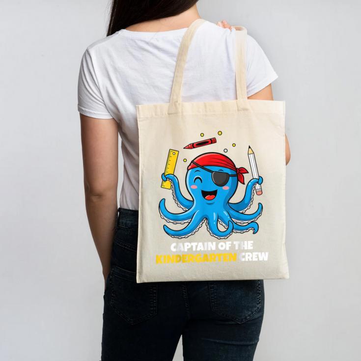 Cute Octopus Pirate Kindergarten Boys Kids Back To School Canvas Tote Bag
