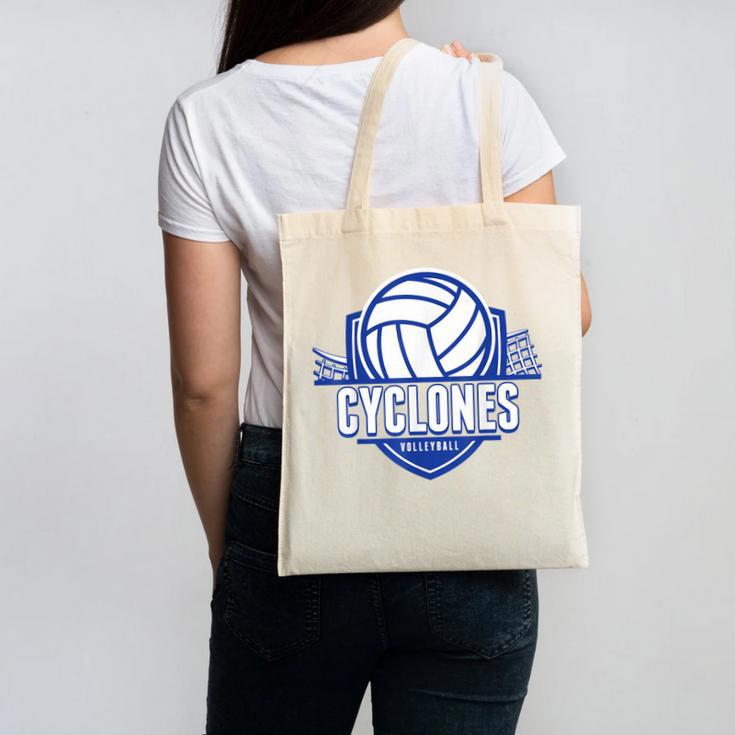 Cyclones Volleyball Back To School Spirit B Canvas Tote Bag