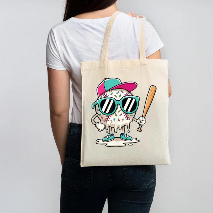 Dripping Baseball Baseball Lover Player Baseballer Canvas Tote Bag