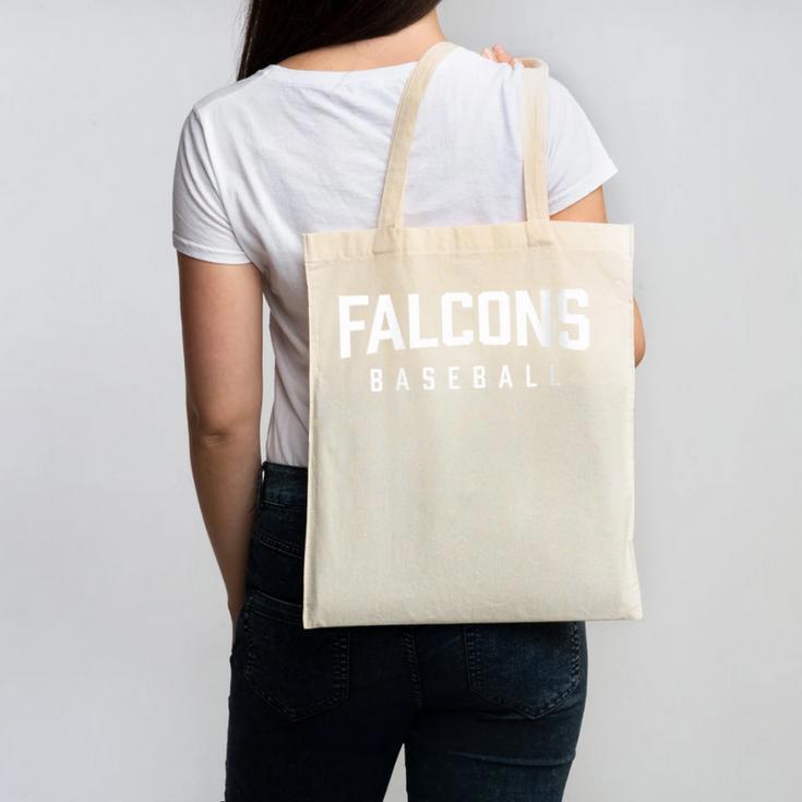 Falcons Baseball Inspired Canvas Tote Bag