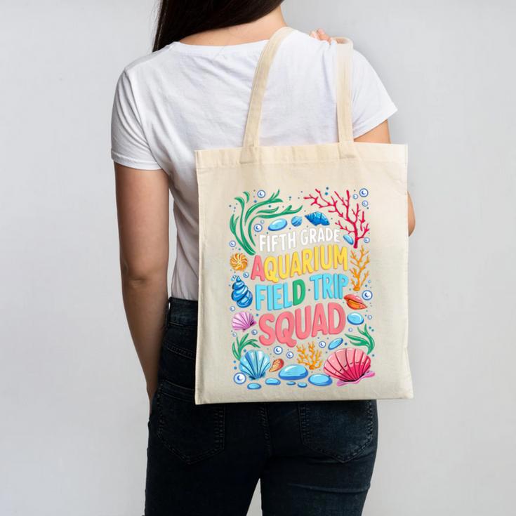 Fifth Grade Aquarium Trip Squad Matching Back To School Canvas Tote Bag