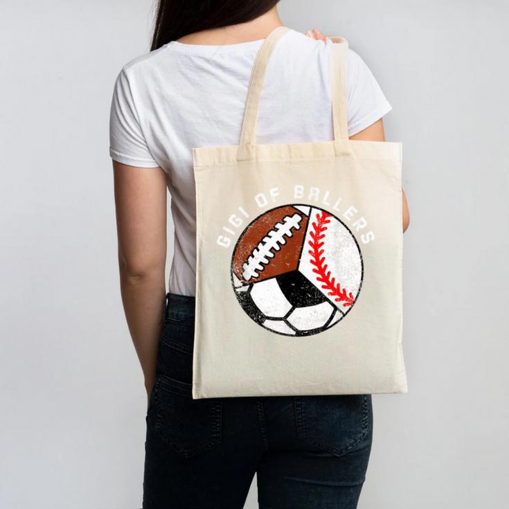 Gigi Of Ballers Baseball Soccer Football Gigi Canvas Tote Bag