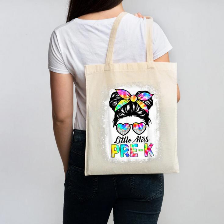 Girls PRE-K Preschool Back To School Cute Little Miss Pre-k Canvas Tote Bag