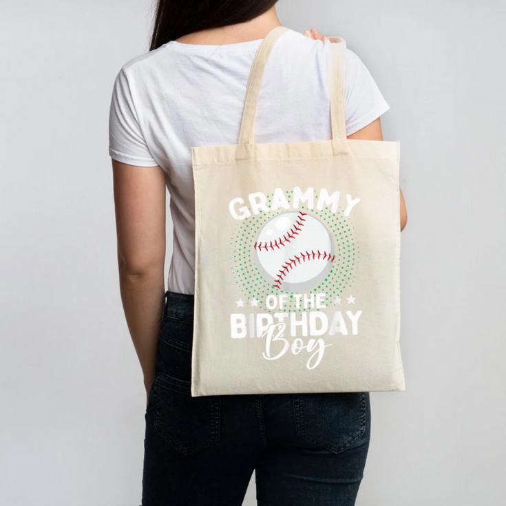 Grammy Of The Birthday Boy Baseball Player Birthday Canvas Tote Bag