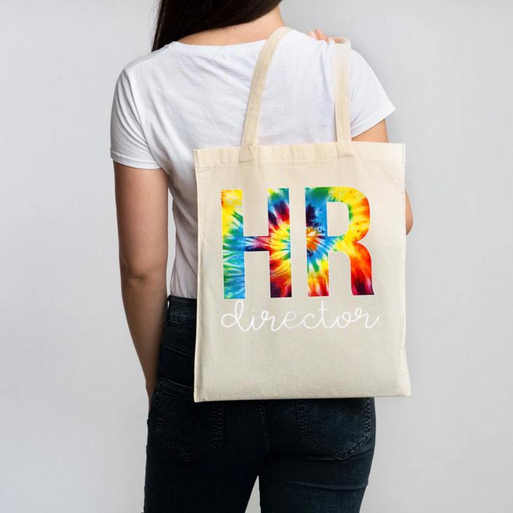 HR Director For Work Tie Dye Back To School Appreciation Day Canvas Tote Bag