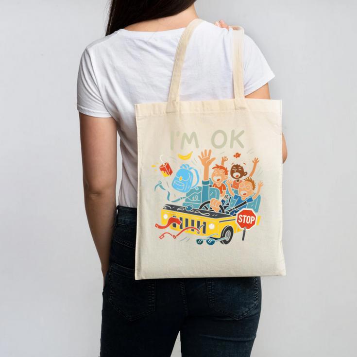 Humorous Graphic Art For School Bus Driver Back To School Canvas Tote Bag