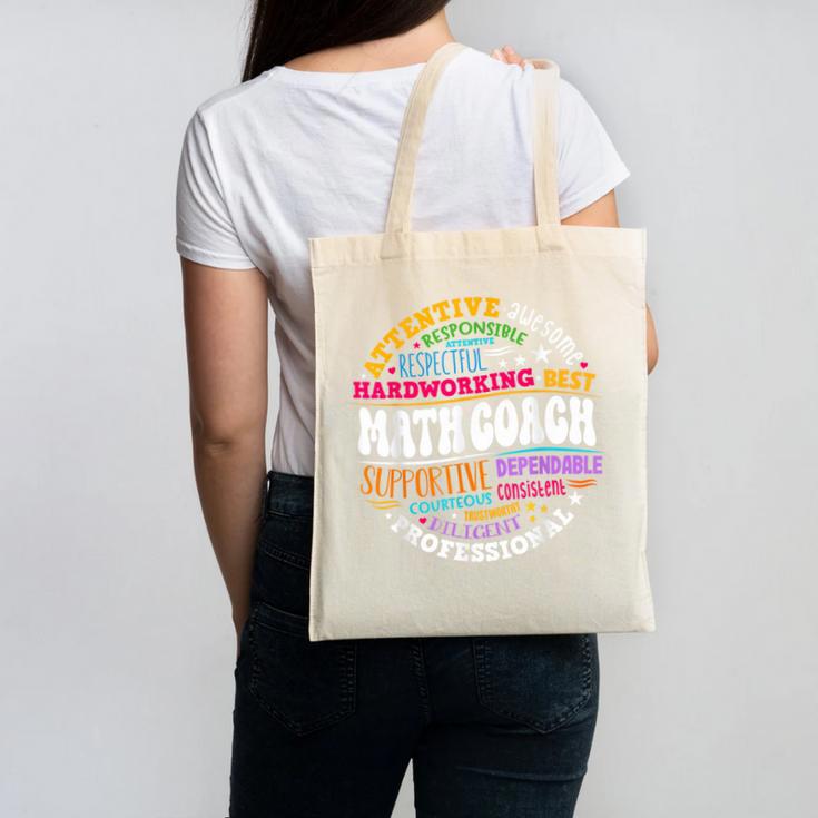 Instructional Math Coach Crew Back To School Matching Group Canvas Tote Bag
