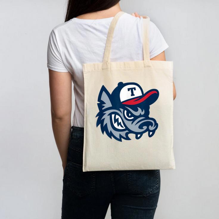 Jarrell Storm Chasers Baseball Big Logo Canvas Tote Bag