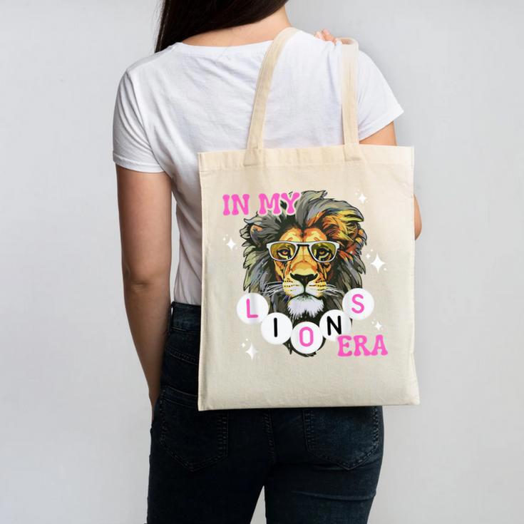 In My Lions Era Team Squad Back To School Mascot Spirit Game Canvas Tote Bag