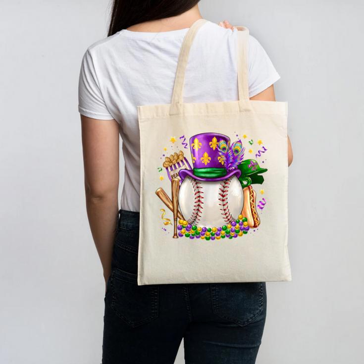 Mardi Gras Baseball Jester Hat Fleur De Lis Boys Girls Kids Canvas Tote Bag