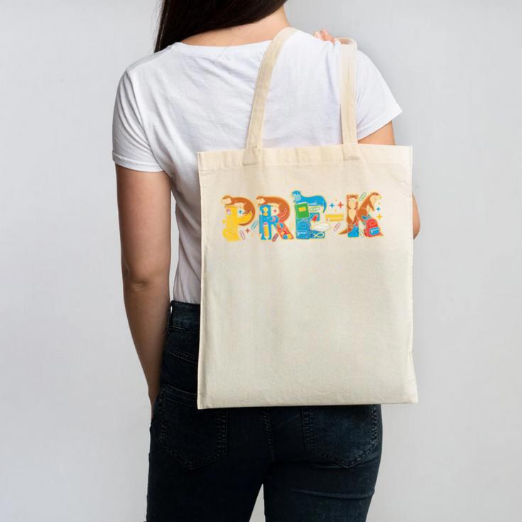 Otter Pre K Back To School Kids Boys Girls Canvas Tote Bag