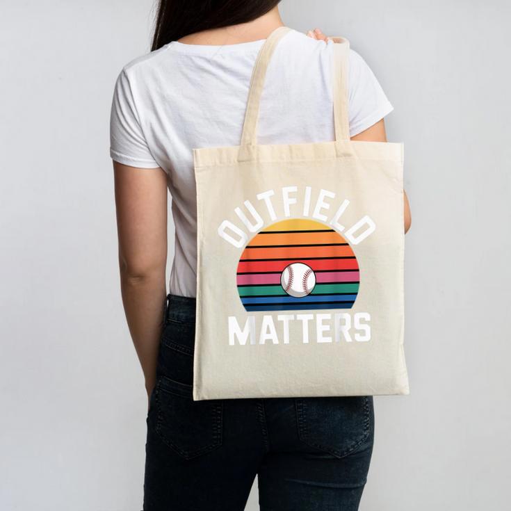 Outfield Matters Baseball Outfielder Athlete Sports Canvas Tote Bag