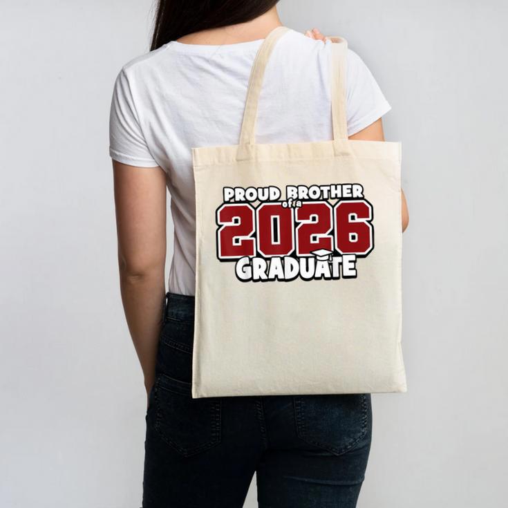 Proud Brother Of 2026 Graduate Matching Back To School M Canvas Tote Bag