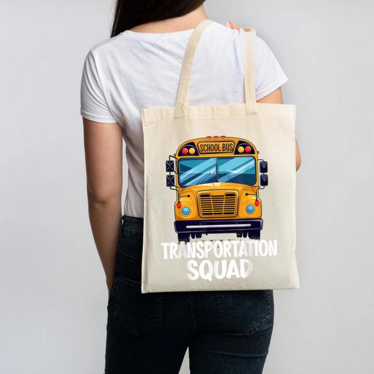 School Bus Driver Back To School Transportation Squad Canvas Tote Bag