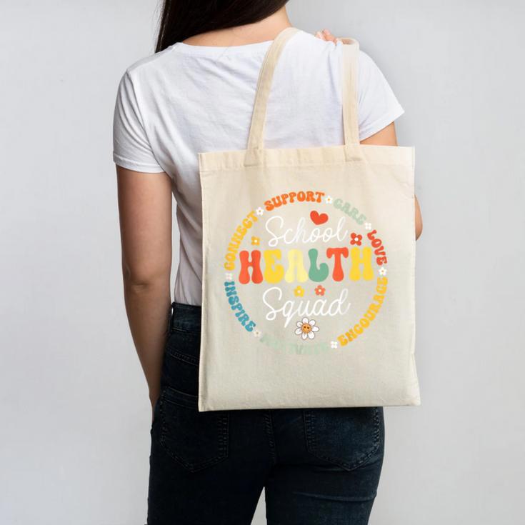 School Health Squad Back To School Nurse Squad Canvas Tote Bag