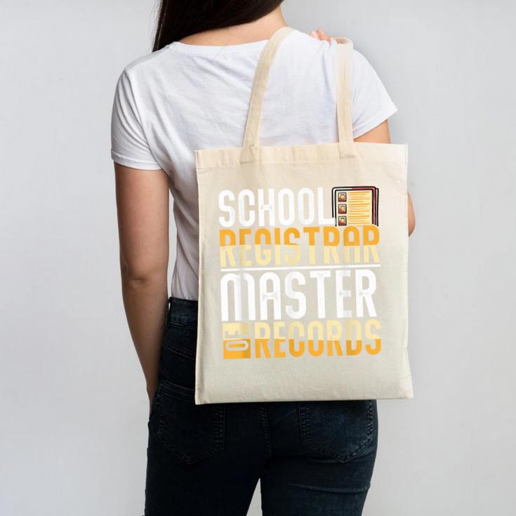 School Registrar Appreciation Back To School Registrar Canvas Tote Bag