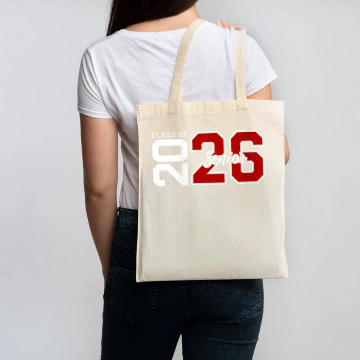 Senior 2026 Class Of 2026 Back To School Men Women Canvas Tote Bag