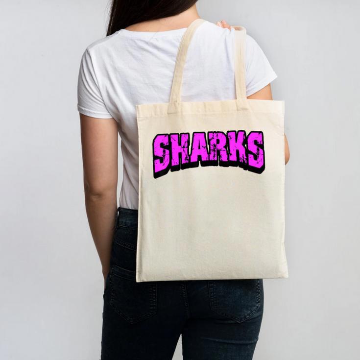 Sharks Back To School Spirit Pk Canvas Tote Bag