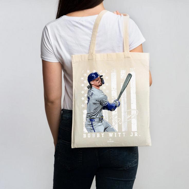 Show Your Pride Bobby WITT Jr Kansas City Baseball MLBPA Canvas Tote Bag