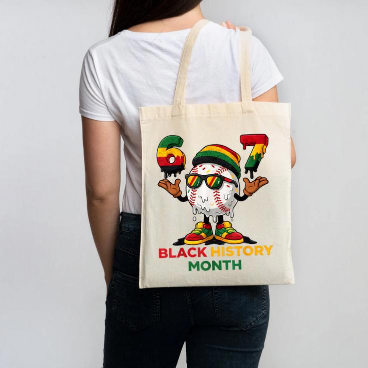 Six Seven History Month Baseball Drip Sports Canvas Tote Bag