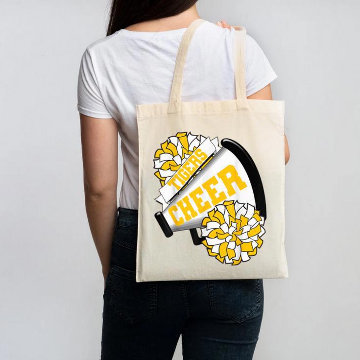 Tigers Cheer Back To School Cheerleading Spirit GY Canvas Tote Bag