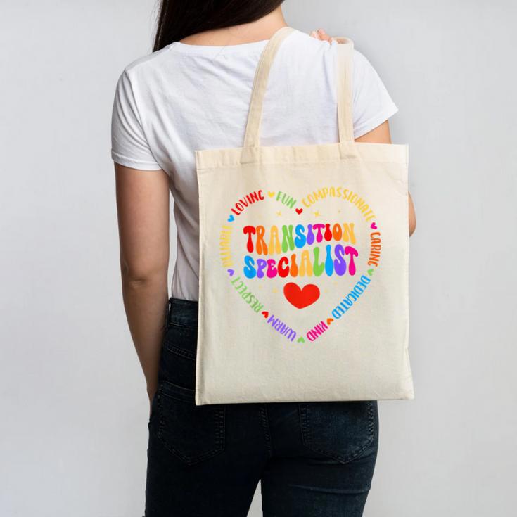 Transition Specialist Appreciation Week Back To School Canvas Tote Bag