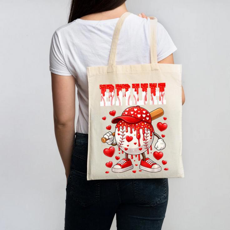 Valentines Day Baseball Drip Boys Bruh Ice Cream Toddler Kid Canvas Tote Bag