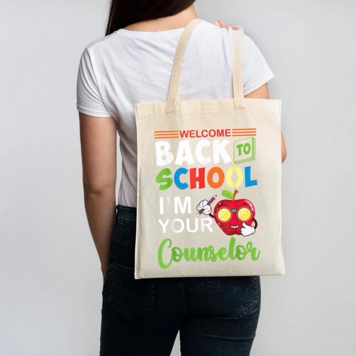 Welcome Back To School Students I'm Your Counselor Proud Canvas Tote Bag