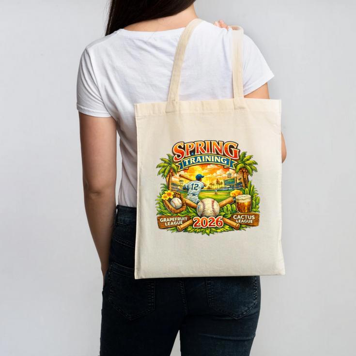 Women's Awesome Spring Trainings 2026 Baseball Arizona Florida Canvas Tote Bag
