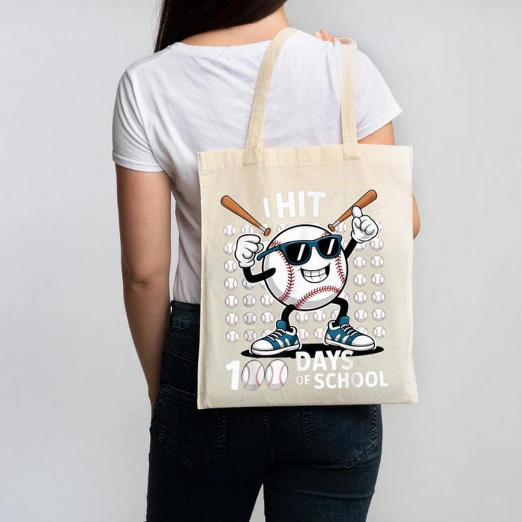 100 Days Of School Baseball Bat 100th Day Of School Canvas Tote Bag 100 Days Of School Baseball Bat 100th Day Of School Canvas Tote Bag