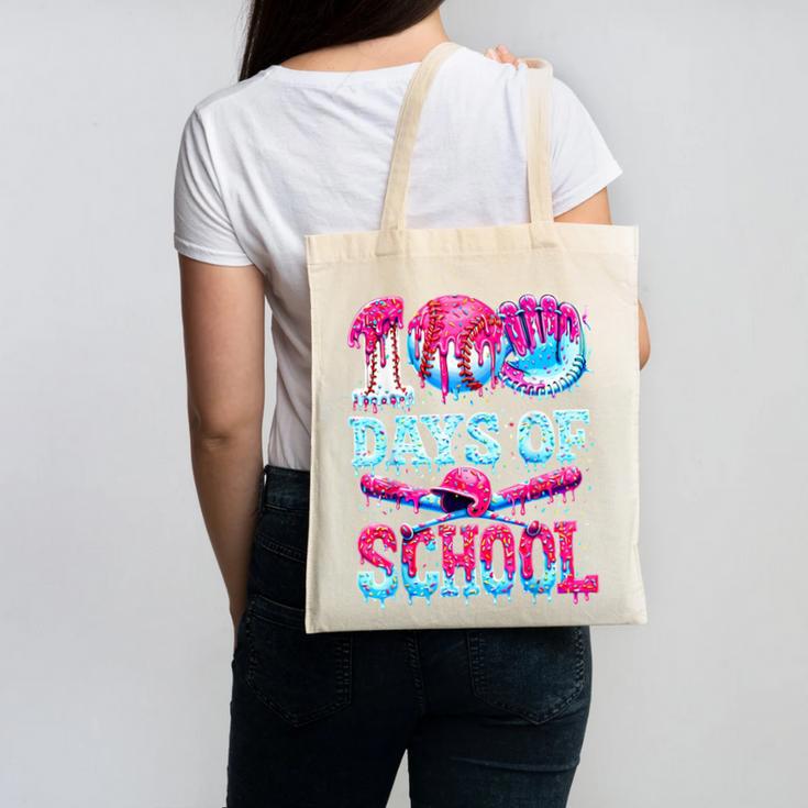 100 Days Of School Baseball Ice Cream Drip For Boys Kid Canvas Tote Bag 100 Days Of School Baseball Ice Cream Drip For Boys Kid Canvas Tote Bag