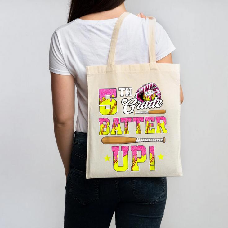 5th Grade Butter Up Softball Ice Cream Drip Back To School Canvas Tote Bag 5th Grade Butter Up Softball Ice Cream Drip Back To School Canvas Tote Bag