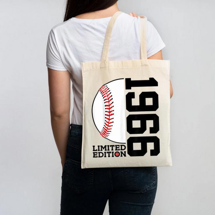60th Birthday Baseball Limited Edition 1966 Canvas Tote Bag