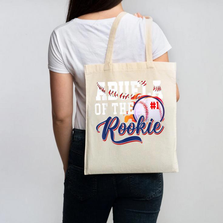 Abuela Rookie Of Year 1st Birthday Baseball Theme Matching Canvas Tote Bag