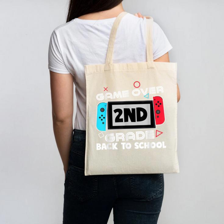 Back To School Game Over 2nd Grade Gamer Kids Boys Canvas Tote Bag Back To School Game Over 2nd Grade Gamer Kids Boys Canvas Tote Bag