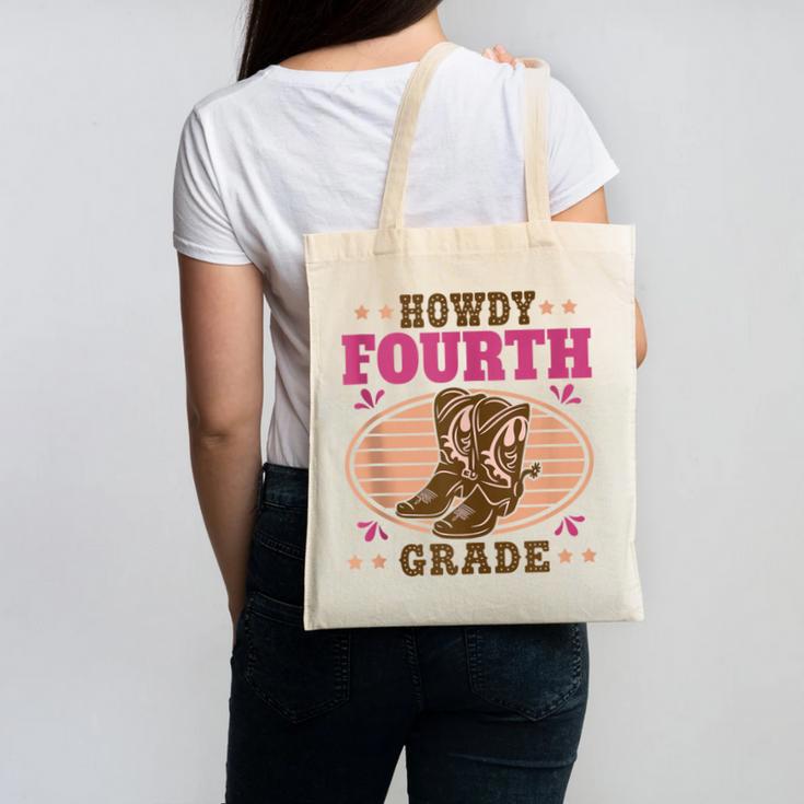 Back To School Howdy Fourth Grade Girls Canvas Tote Bag