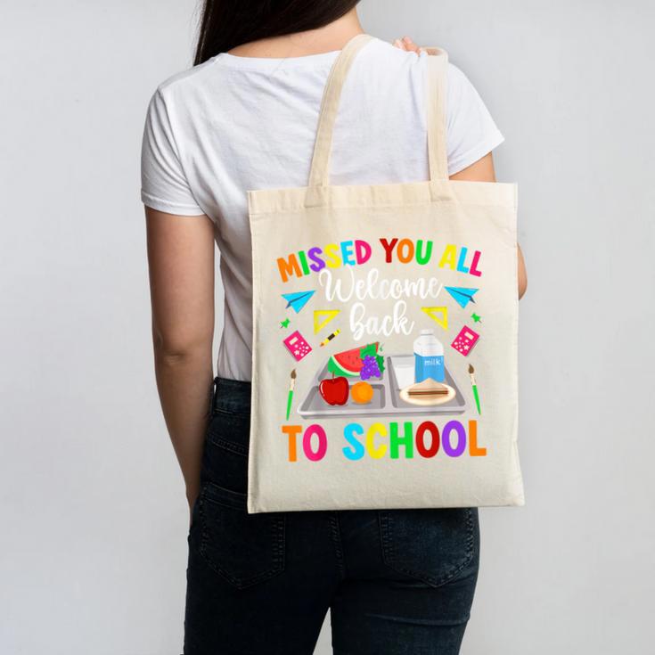 Back To School Lunch Lady First Day Of School Lunch Lady Canvas Tote Bag