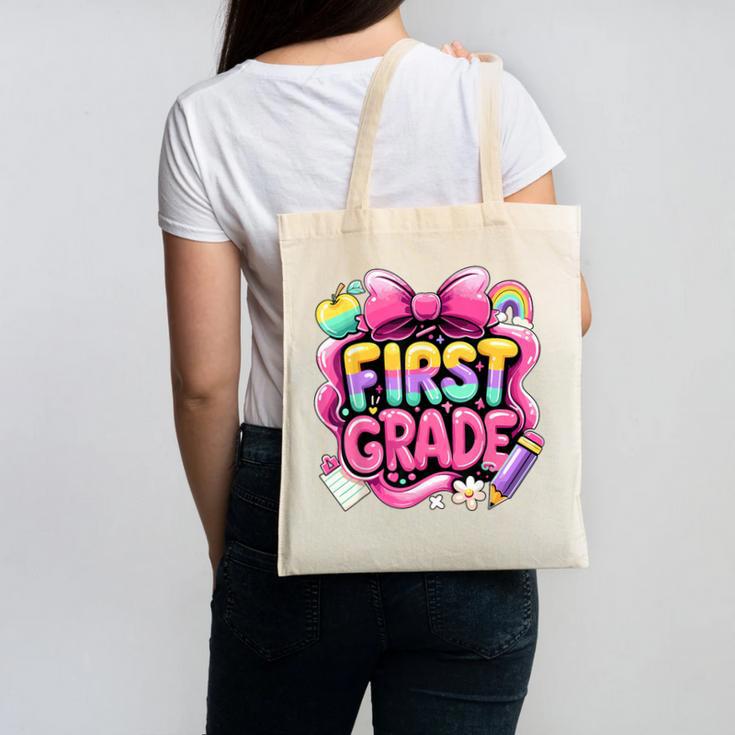 Back To School Team 1st Grade First Grade Canvas Tote Bag