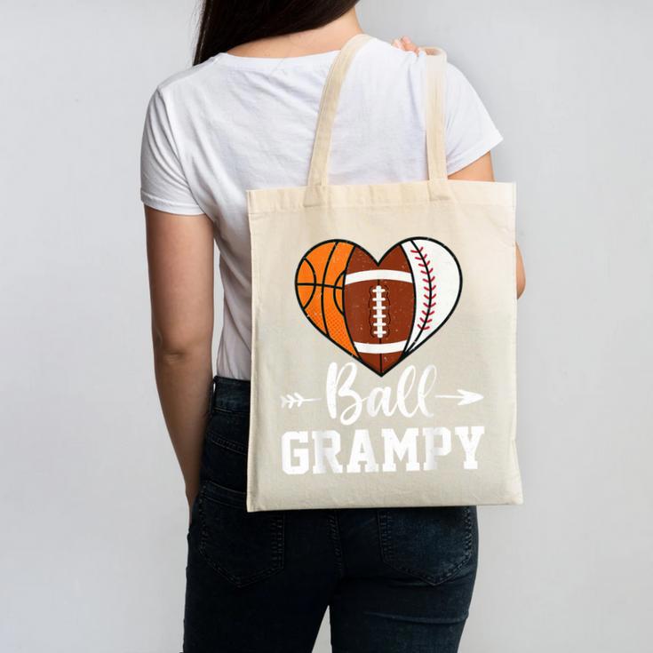 Ball Grampy Basketball Football Baseball Player Canvas Tote Bag